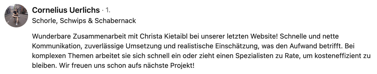 Review von Cornelius
