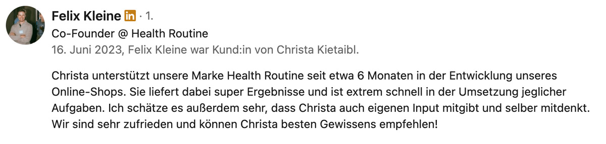 Review von Felix