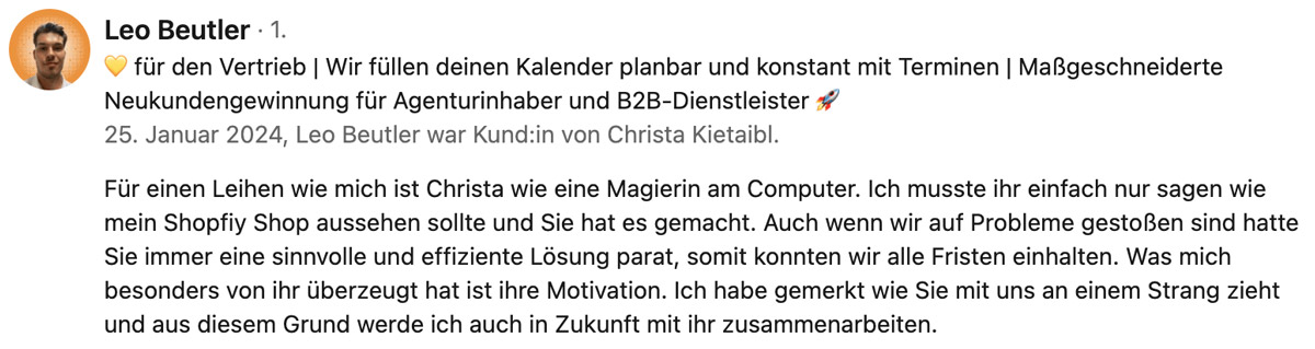 Review von Leo